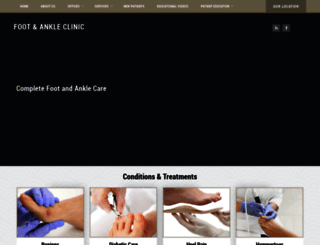 footankle-clinic.com screenshot