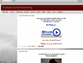 football-channel-streaming.blogspot.com screenshot