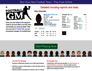 football-gm.com screenshot