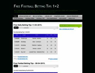 footballbettingtips1x2.wordpress.com screenshot