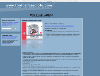 footballcardlots.com screenshot