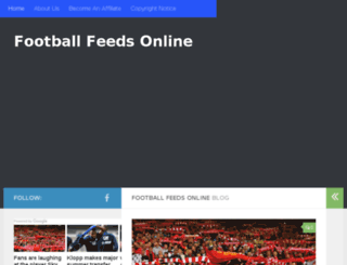 footballfeedsonline.com screenshot