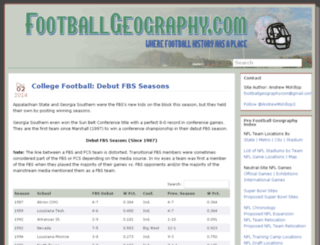 footballgeography.com screenshot