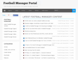 footballmanagerportal.co.uk screenshot