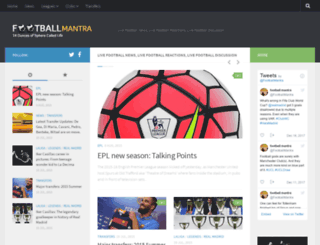 footballmantra.com screenshot