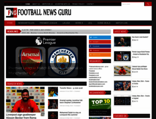 footballnewsguru.blogspot.com screenshot