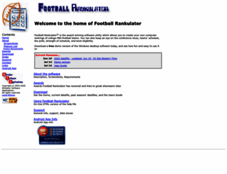 footballrankulator.com screenshot