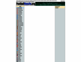footballresults.org screenshot
