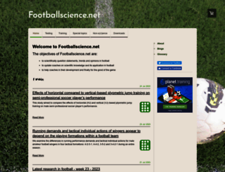 footballscience.net screenshot