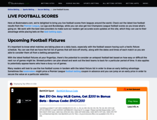 footballscores.co.uk screenshot