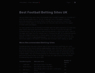 footballstatmanager.com screenshot