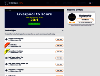 footballtips.com screenshot