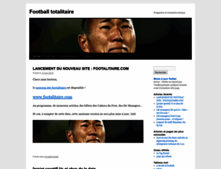 footballtotalitaire.wordpress.com screenshot