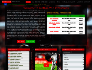 footballwinpredictions.com screenshot