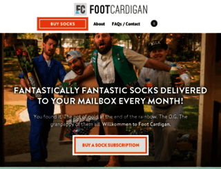 footcardigan.foxycart.com screenshot