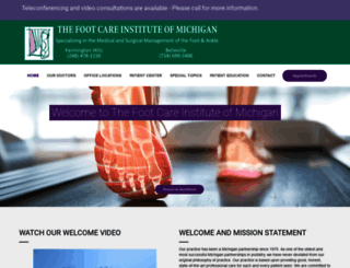 footcareinstitute.com screenshot