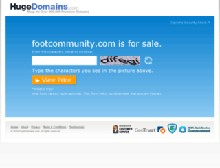 footcommunity.com screenshot