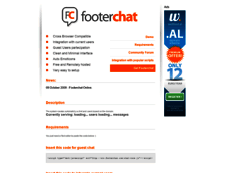 footerchat.com screenshot