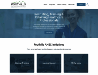 foothillsahec.org screenshot