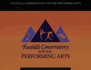foothillsconservatorysc.org screenshot