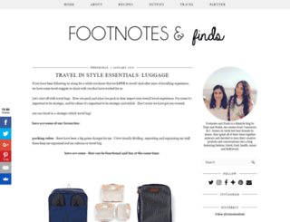 footnotesandfinds.com screenshot