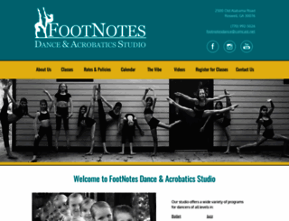 footnotesdance.net screenshot