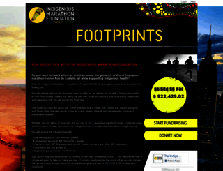 footprints.gofundraise.com.au screenshot