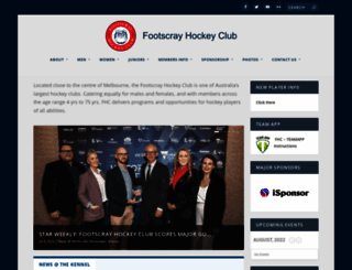 footscrayhockey.com.au screenshot
