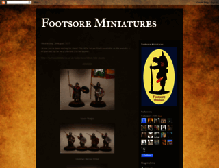 footsoreminiatures.blogspot.com screenshot