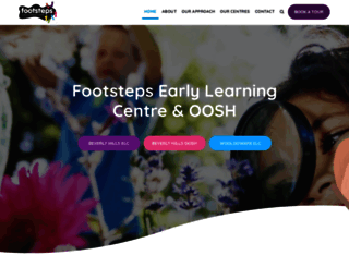 footstepsearlylearningcentre.com.au screenshot