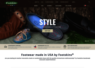 footwearbyfootskins.com screenshot