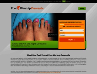footworshippersonals.com screenshot