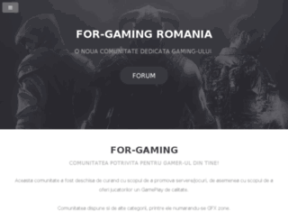 for-gaming.ro screenshot