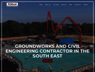 foranconstruction.co.uk screenshot