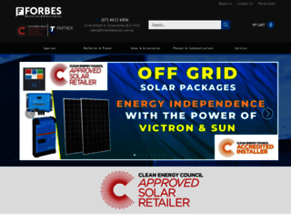 forbesbatteries.com screenshot