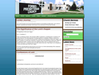 forbespresbyterian.com screenshot