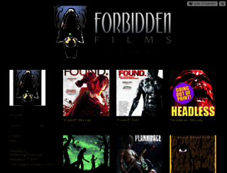 forbiddenfilms.storenvy.com screenshot