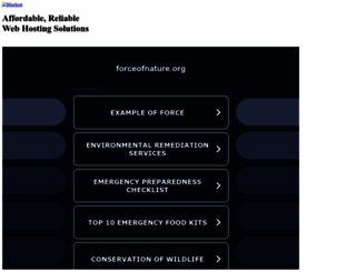 forceofnature.org screenshot