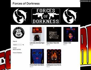 forcesofdorkness.storenvy.com screenshot