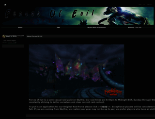 forcesofevil.guildlaunch.com screenshot