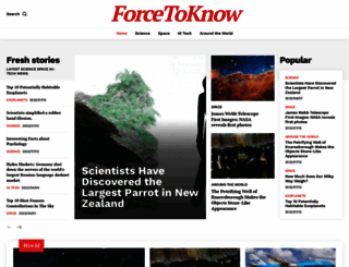 forcetoknow.com screenshot