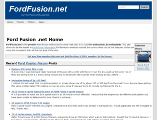 fordfusion.net screenshot