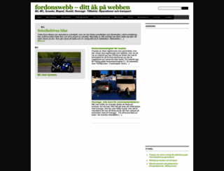 fordonswebb.se screenshot
