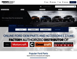 fordpartsconnect.com screenshot