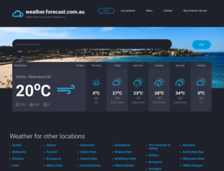 forecast.com.au screenshot