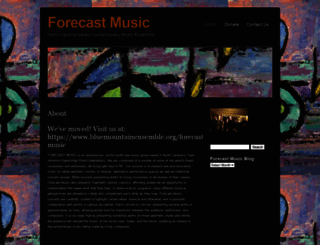 forecastmusic.com screenshot