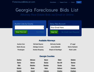 foreclosurebidslist.com screenshot