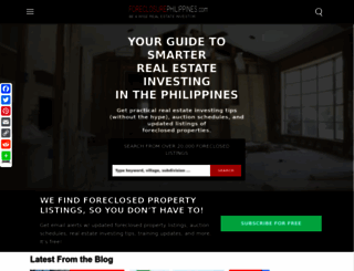 foreclosurephilippines.com screenshot