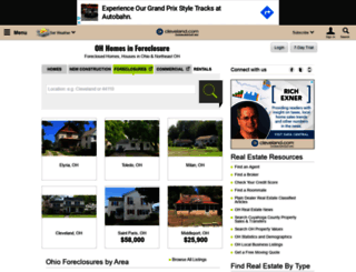 foreclosures.cleveland.com screenshot