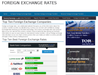 foreignexchangerate.org.uk screenshot